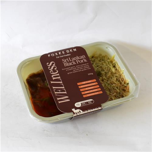 Foxes Den WELLness Black Pork Sri Lankan Curry 350g