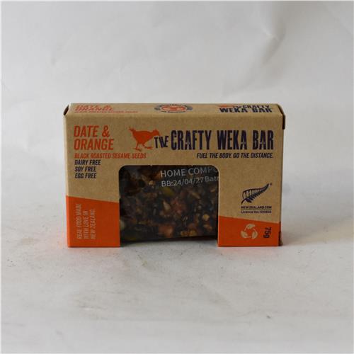 The Crafty Weka Bar Date & Orange 75g