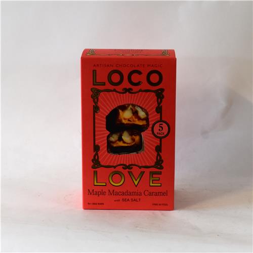 Loco Love Maple Macadamia Caramel 5 Pack 175gm Organic