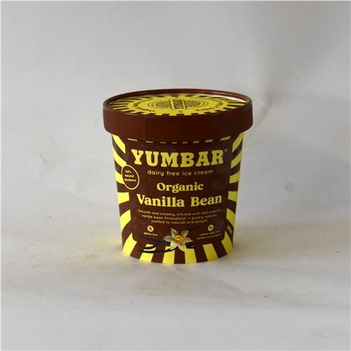 YumBar Vanilla Bean Ice-cream Tub 480ml Certified Organic