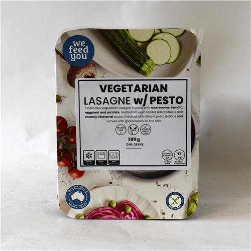 We Feed You Vegetarian Lasagne w/ Pesto & Beans 380g