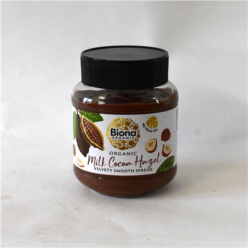 Biona Hazelnut Chocolate Spread Milk Certified  Organic 350g