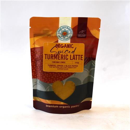 Love My Earth Spiced Turmeric Latte 125g Certified Organic