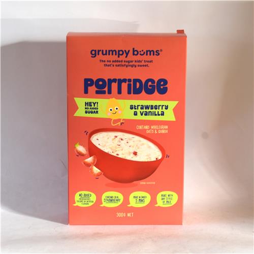 Grumpy Bums Strawberry Vanilla Porridge 300g