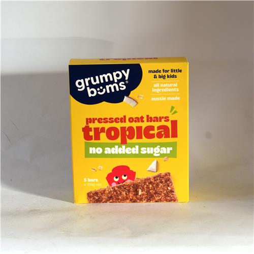 Grumpy Bums Tropical Pressed Oat Bars 5pk