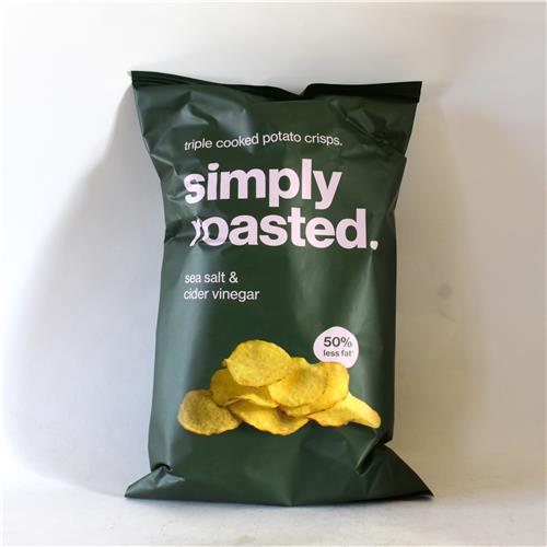 Simply Roasted Sea Salt Vinegar Crisps 93g