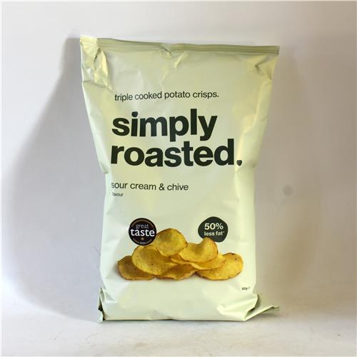 Simply Roasted Sour Cream & Chive Crisps 93g