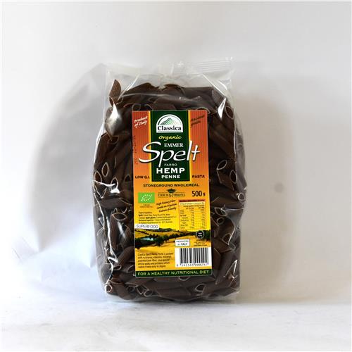 Classica Organics Spelt & Hemp Penne 500g