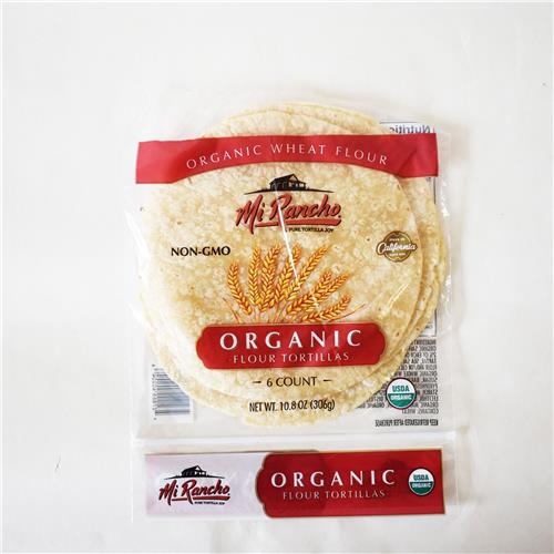 MiRancho Organic Soft Flour Taco Tortilla 6 Count 258g