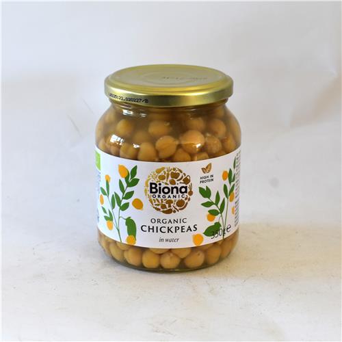Biona Chickpeas in Jar Certified Organic 350g