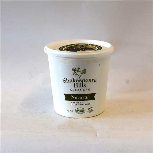 Shakespeare Hills Grass-Fed Natural Yoghurt 1kg Certified Organic Regenerative