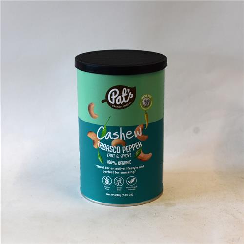 Pat's Cashews Tabasco 220g Certified Organic