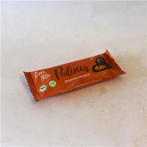 Lini's Bites Brownie Caramel Pralines 46g Certified Organic