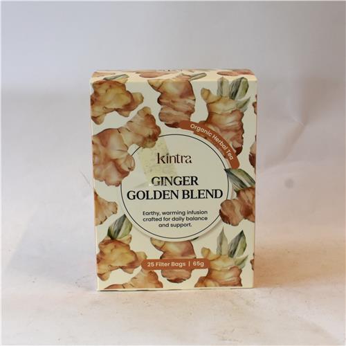 Kintra Foods Herbal Tea Bags Ginger Golden Blend 25pk