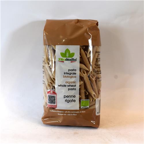 BIOITALIA Wholewheat Penne 500g Certified Organic