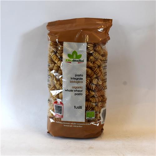 BIOITALIA Wholewheat Fusilli 500g Certified Organic