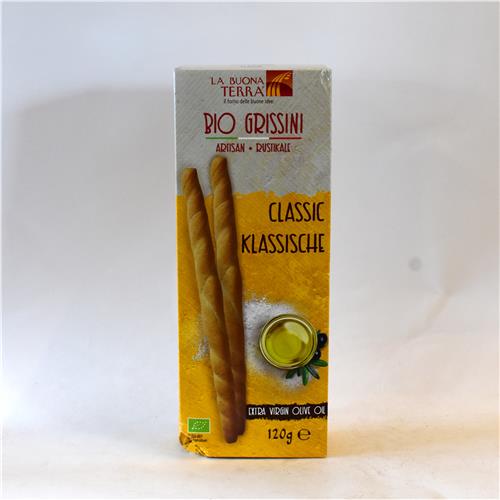 La Buona Terra Classic Grissini 120g Certified Organic