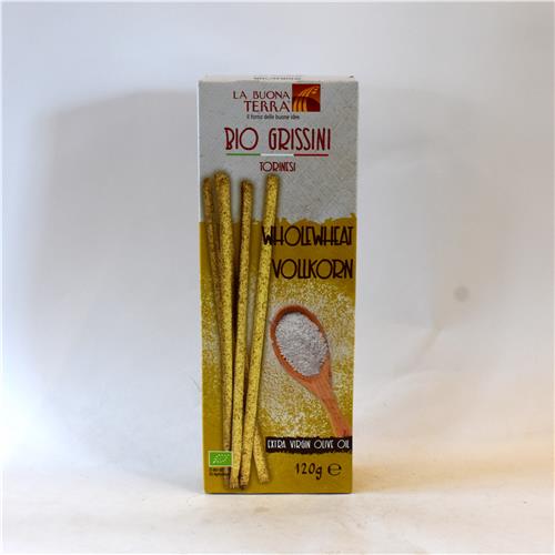 La Buona Terra Wholewheat Grissini 120g Certified Organic
