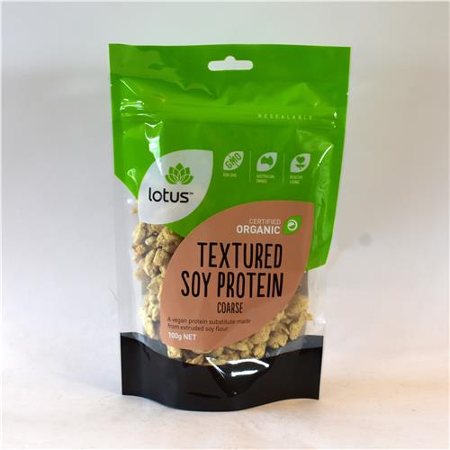 Lotus Textured Soy Protein Coarse 100g Certified Organic