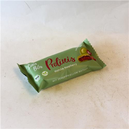 Lini's Bites Raspberry Matcha Praline 46g Certified Organic