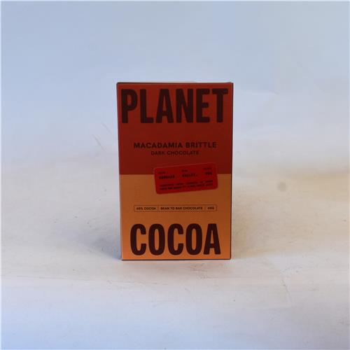 Planet Cocoa Macadamia Brittle 65% Dark Chocolate 65g