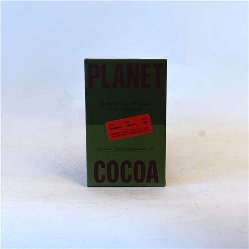 Planet Cocoa Olive Oil Smoked Salt 72% Dark Chocolate 65g