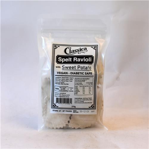 Classica Spelt Ravioli Sweet Potato 375g Vegan