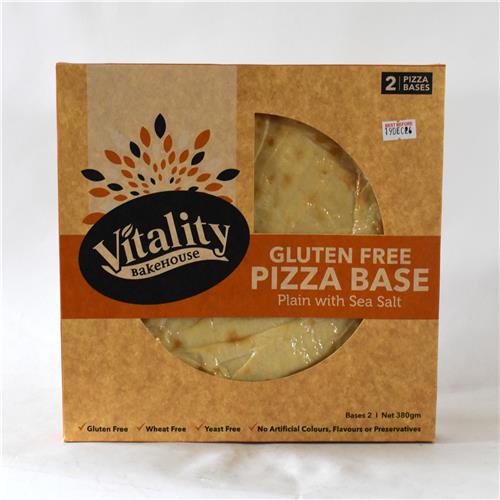 Vitality Plain Pizza Base 580g Gluten Free