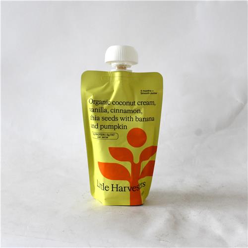 LIttle Harvesters Puree Pouch Coconut Cinnamon Chia 120g