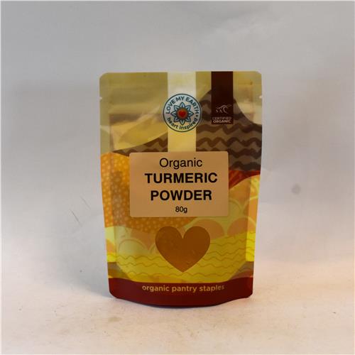 Love My Earth Turmeric Powder 80g Certified Organic