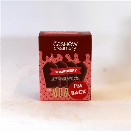 The Cashew Creamery Strawberry Bars 4 Pack