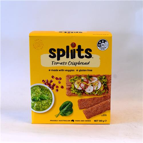 Organ Spliits Crispbread Tomato 130g